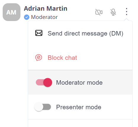 Use Bevy Virtual Meetup as a host/moderator – Bevy Help Center
